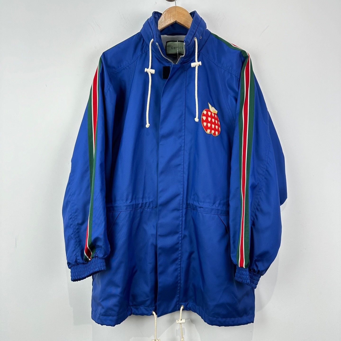 Gucci Gucci Apple Patch Stripe Hooded Jacket IT 44 Size US S / EU 44-46 / 1 - 2 Thumbnail