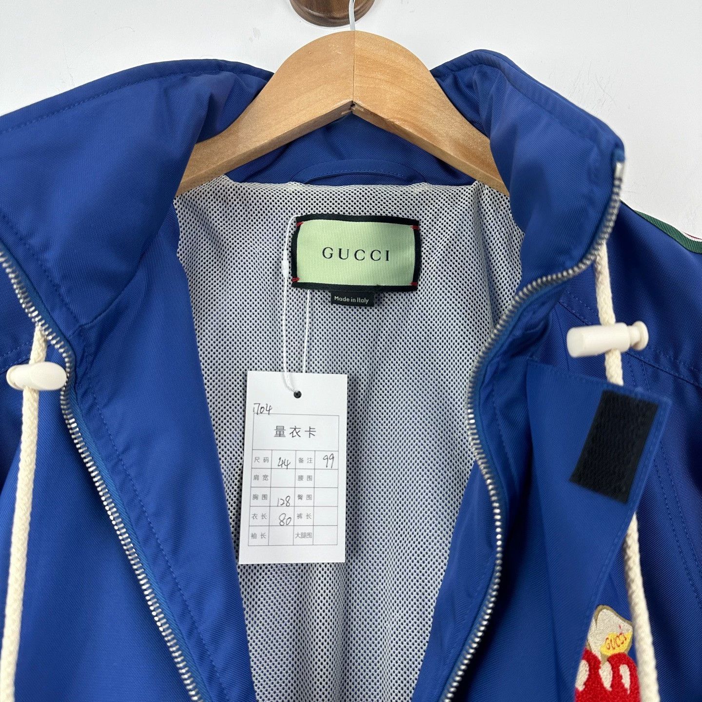 Gucci Gucci Apple Patch Stripe Hooded Jacket IT 44 Size US S / EU 44-46 / 1 - 4 Thumbnail