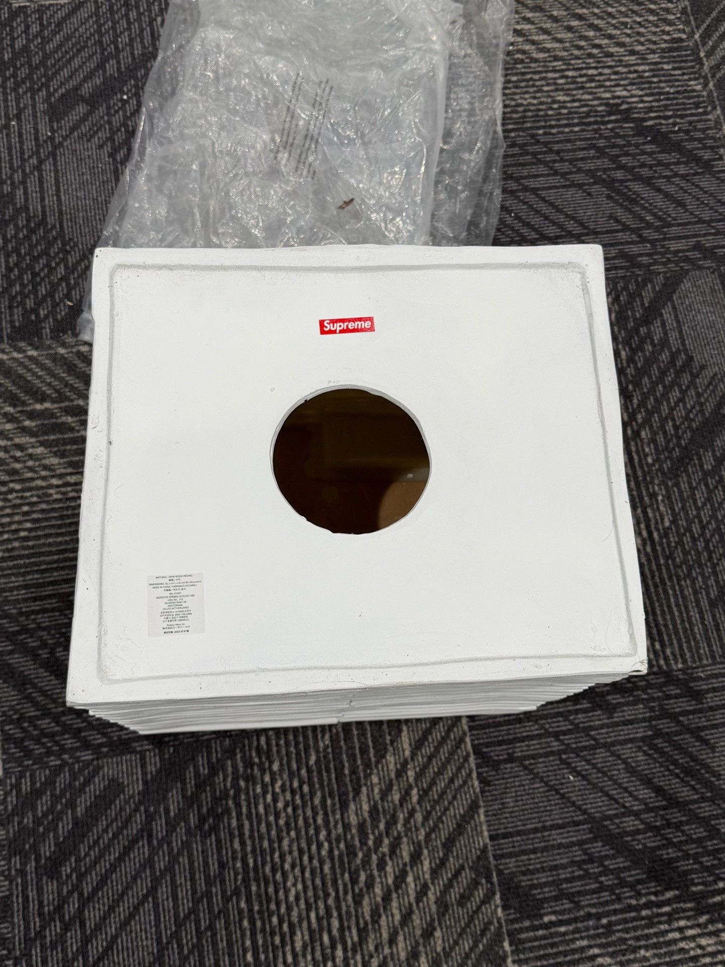 Supreme Supreme Sticker Brick Side Table Stool ONE SIZE Size ONE SIZE - 8 Thumbnail