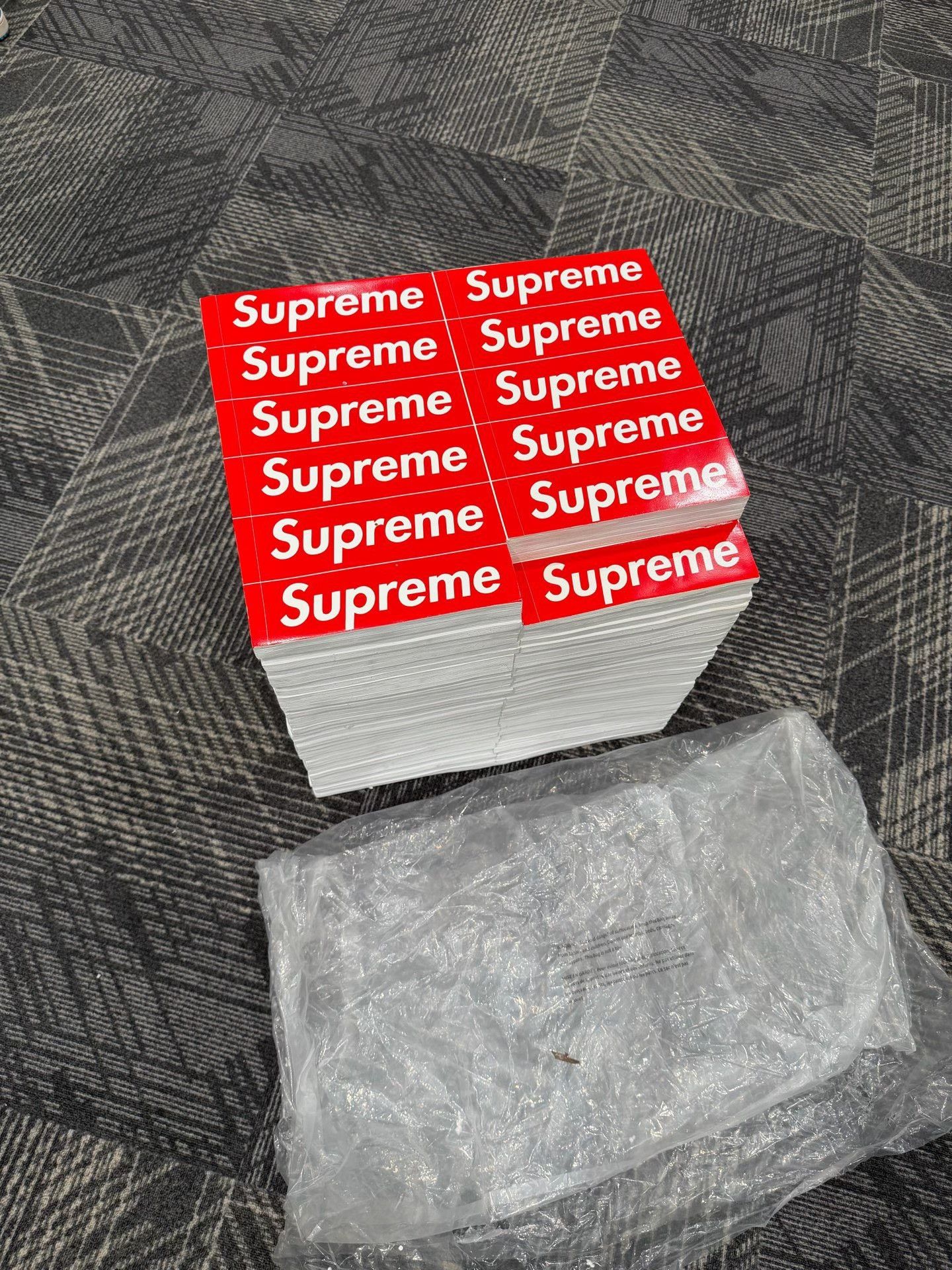 Supreme Supreme Sticker Brick Side Table Stool ONE SIZE Size ONE SIZE - 2 Thumbnail