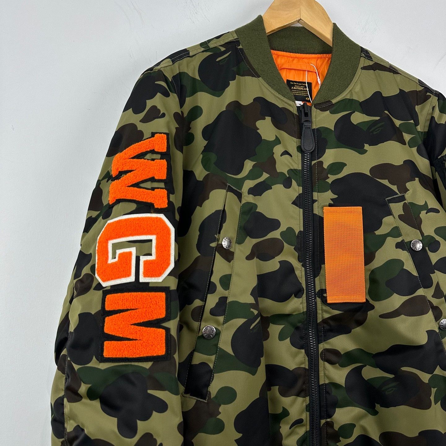 Bape Bape x Porter Camo Shark MA-1 Bomber Jacket Size M Size US M / EU 48-50 / 2 - 5 Thumbnail