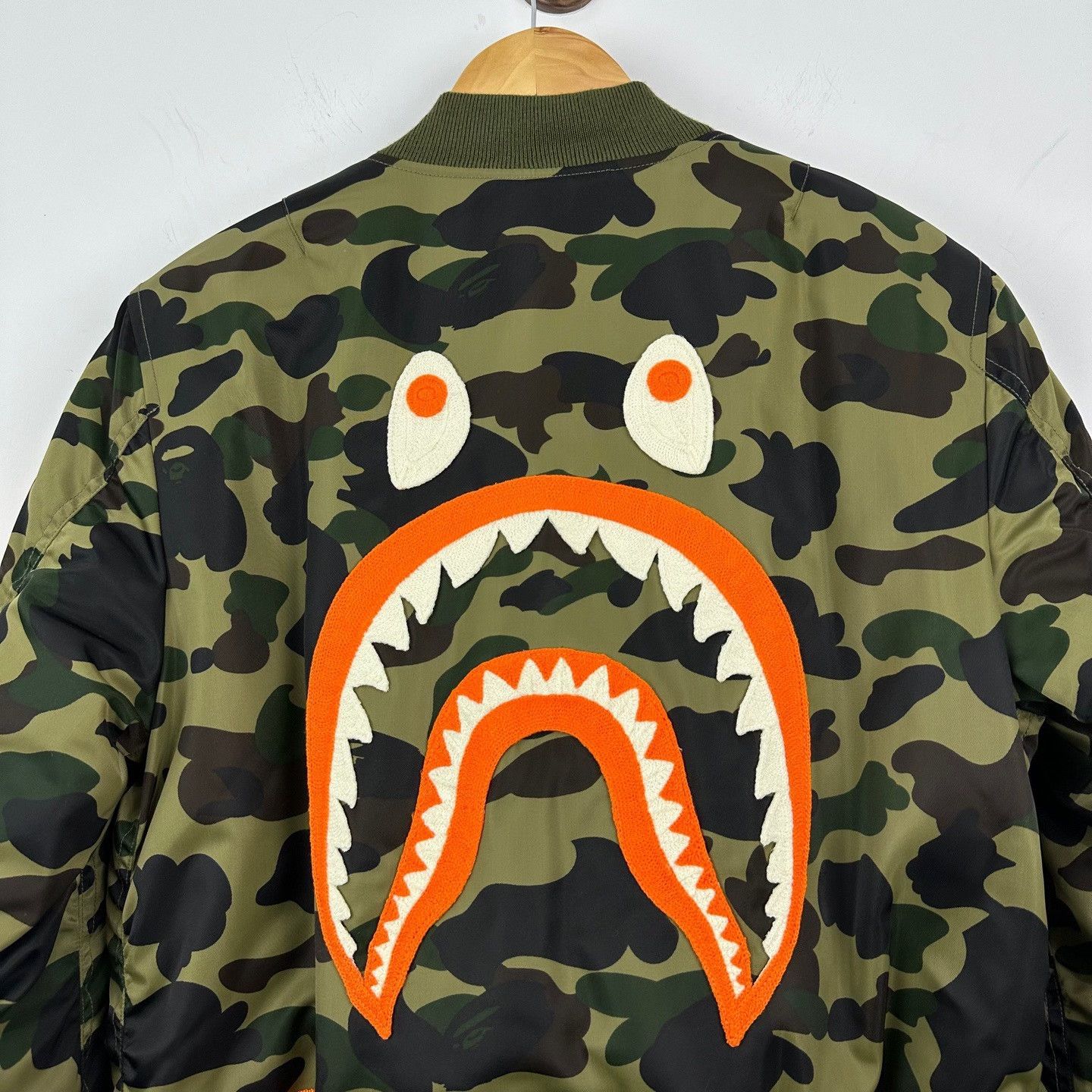 Bape Bape x Porter Camo Shark MA-1 Bomber Jacket Size M Size US M / EU 48-50 / 2 - 7 Thumbnail