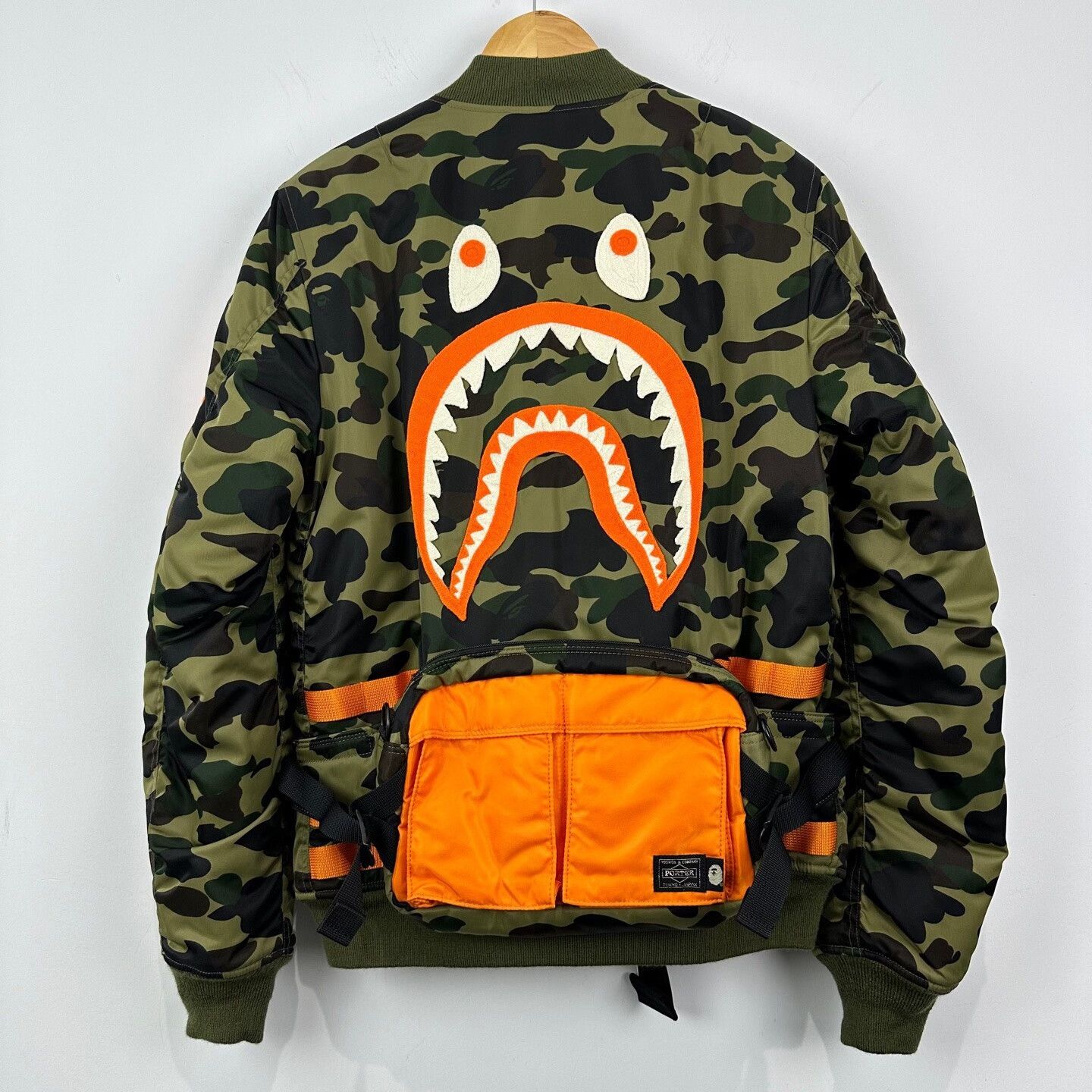 Bape Bape x Porter Camo Shark MA-1 Bomber Jacket Size M Size US M / EU 48-50 / 2 - 3 Thumbnail