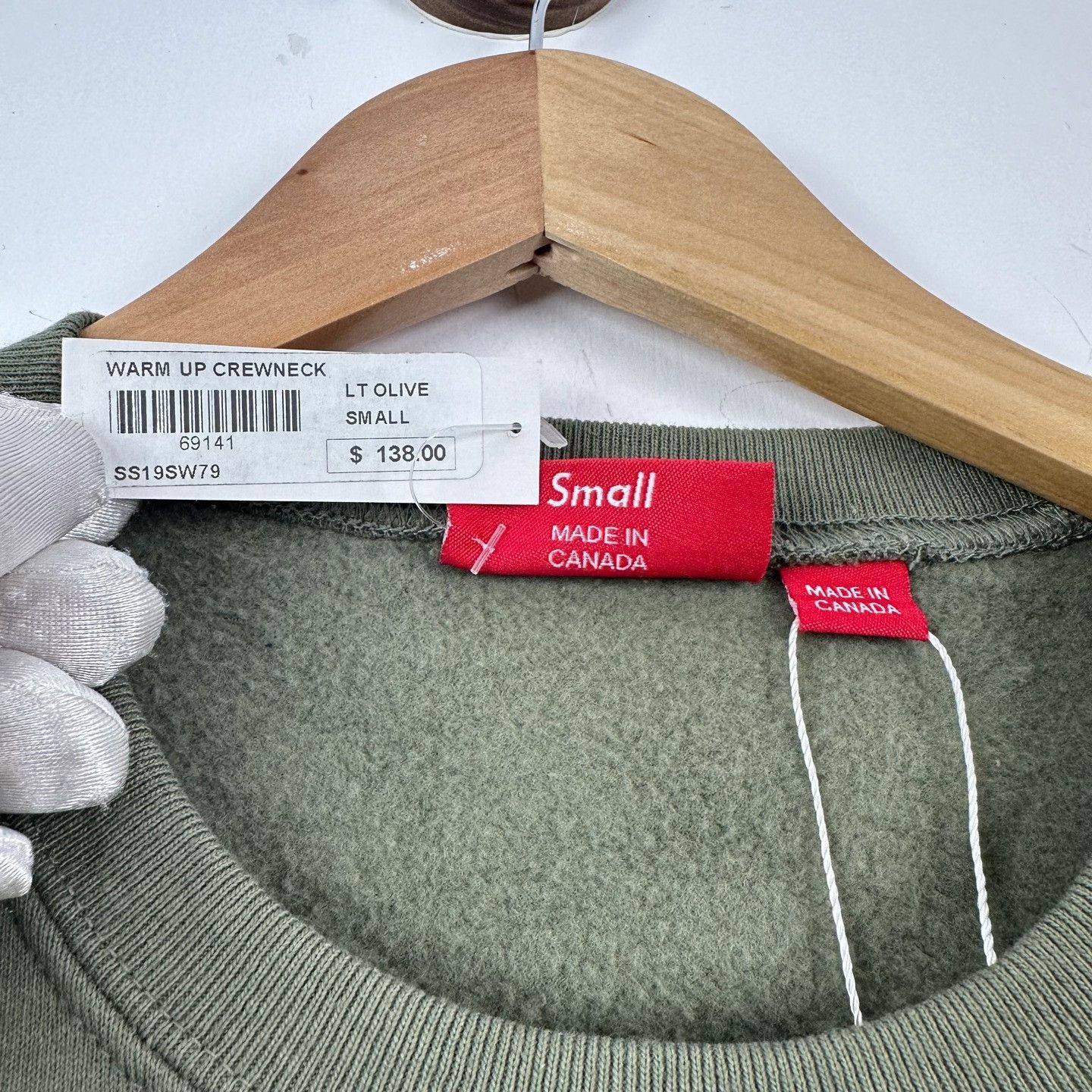 Supreme Supreme Olive Warm Up Crewneck Sweatshirt S Size US S / EU 44-46 / 1 - 6 Thumbnail