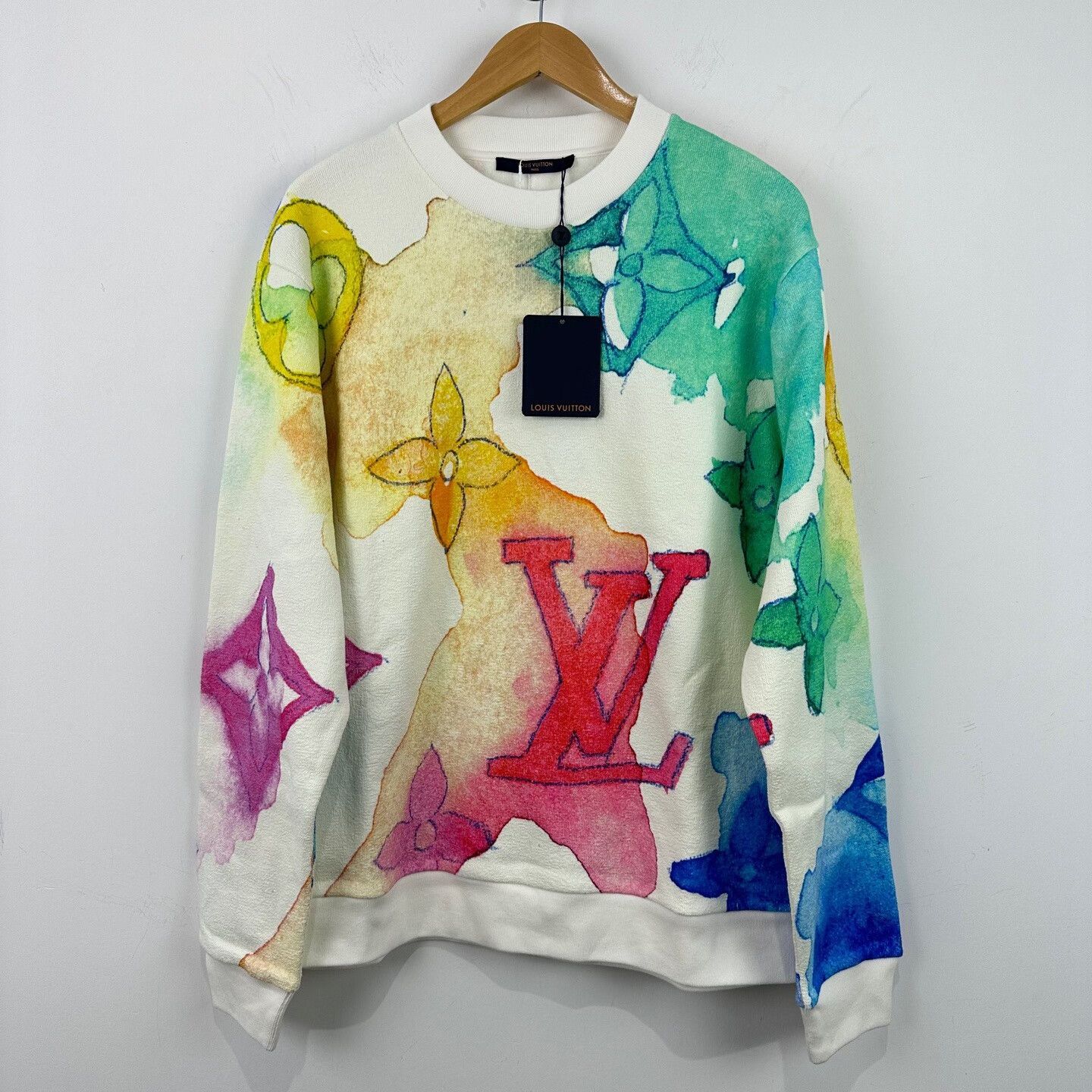 Louis Vuitton Louis Vuitton Watercolor Monogram Sweatshirt Size L Size US L / EU 52-54 / 3 - 2 Thumbnail
