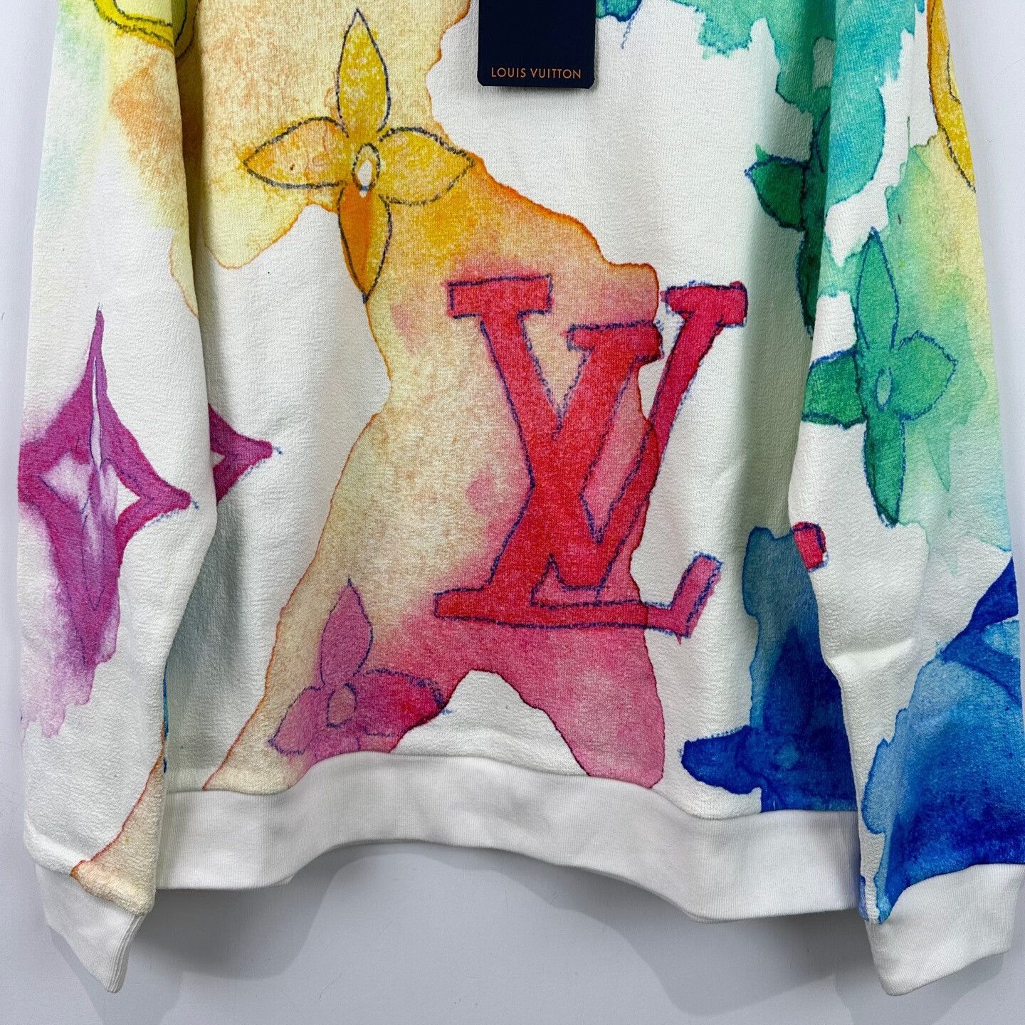 Louis Vuitton Louis Vuitton Watercolor Monogram Sweatshirt Size L Size US L / EU 52-54 / 3 - 5 Thumbnail