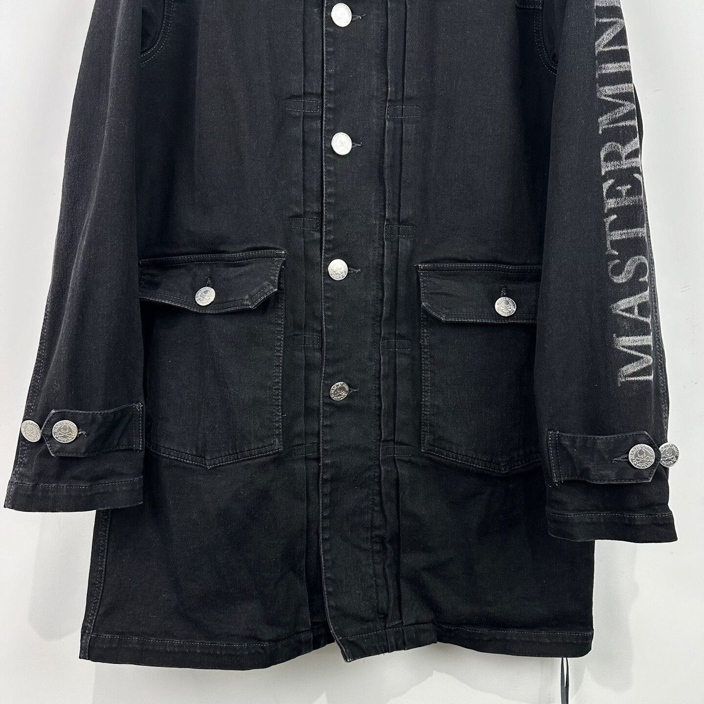 Mastermind World Mastermind World Washed Skull Denim Jacket Size S Size US S / EU 44-46 / 1 - 5 Thumbnail