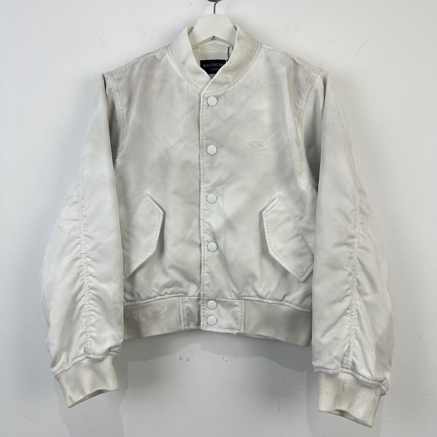 Balenciaga Balenciaga Mud Wash Bomber Jacket S Size US S / EU 44-46 / 1 - 2 Thumbnail