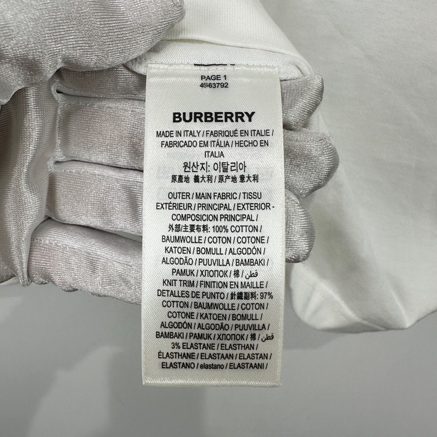 Burberry Burberry Swan Print Cutout Long Sleeve T-Shirt US XXS Size US XXS / EU 40 - 7 Thumbnail