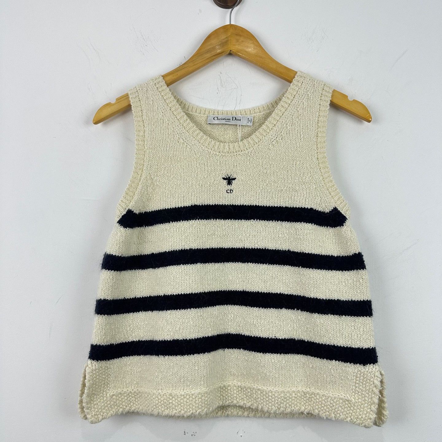 Dior Dior Bee Striped Knit Tank Top 38 Size S / US 4 / IT 40 - 2 Thumbnail