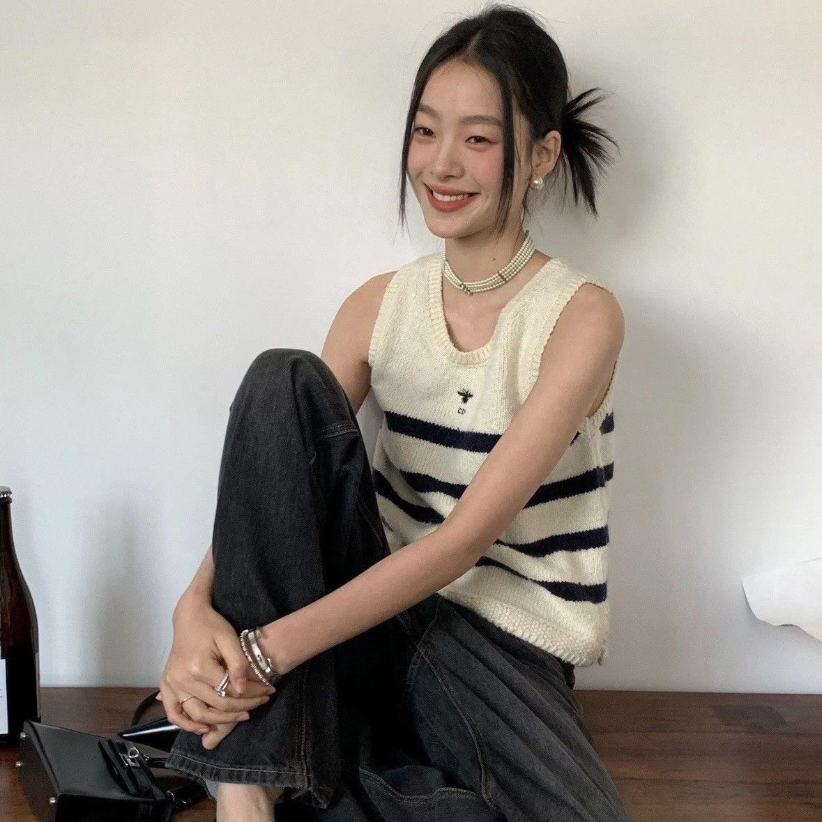 Dior Dior Bee Striped Knit Tank Top 38 Size S / US 4 / IT 40 - 7 Thumbnail
