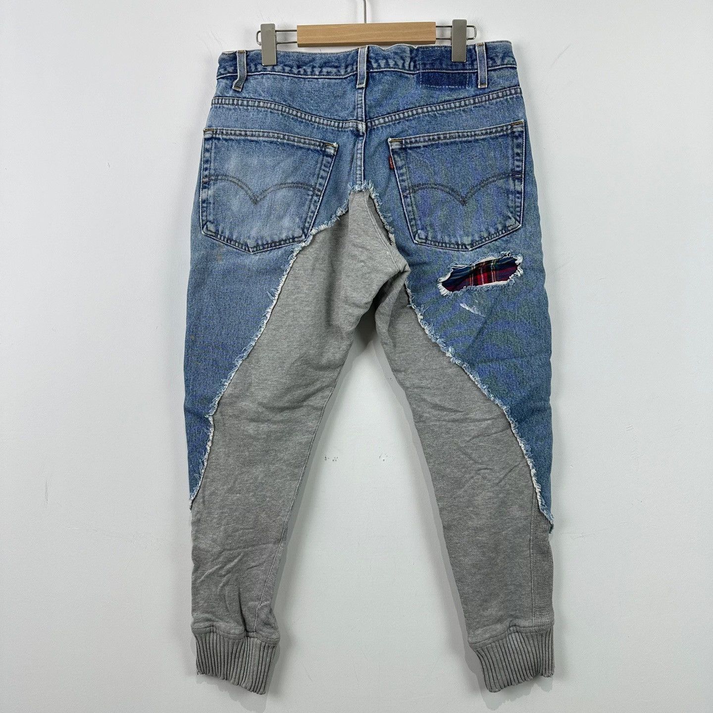 Greg Lauren Greg Lauren Patchwork Denim Hybrid Harem Pants 2 Size US 34 / EU 50 - 3 Thumbnail