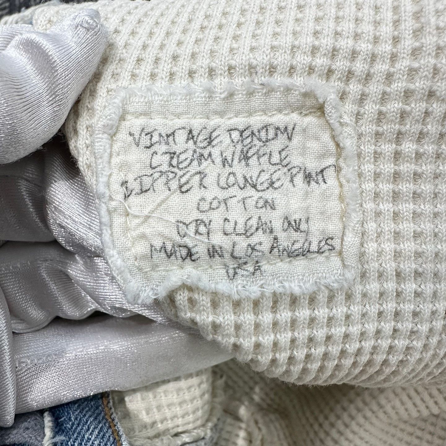 Greg Lauren Greg Lauren Patchwork Denim Lounge Pants Size 1 Size US 30 / EU 46 - 8 Thumbnail