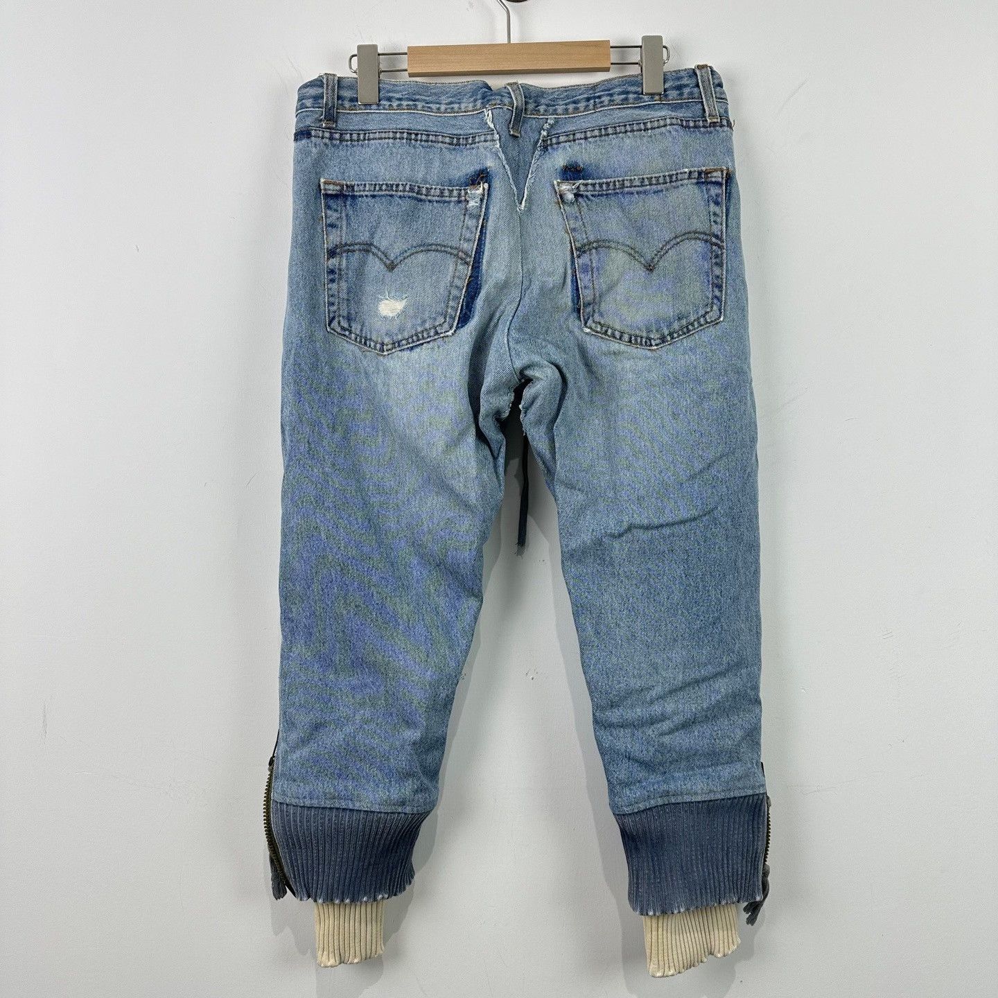 Greg Lauren Greg Lauren Patchwork Denim Lounge Pants Size 1 Size US 30 / EU 46 - 3 Thumbnail