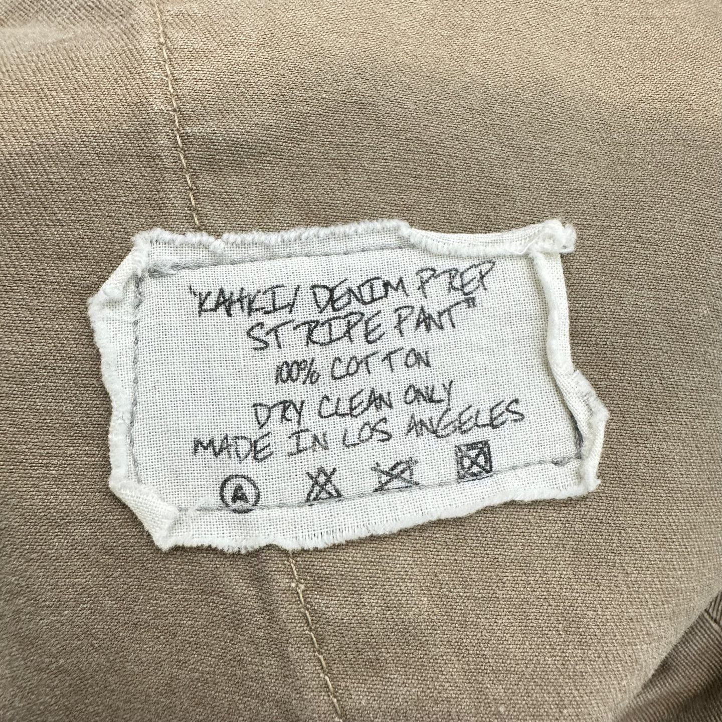 Greg Lauren Greg Lauren Khaki Denim Prep Stripe Pants 0 Size US 30 / EU 46 - 6 Thumbnail