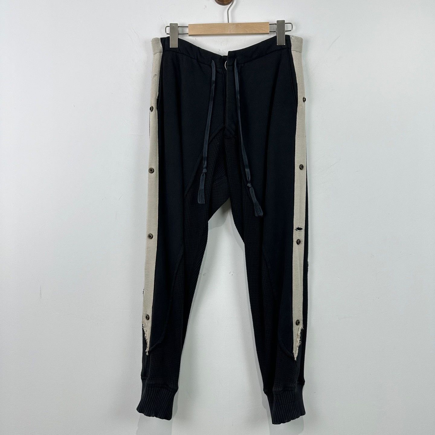 Greg Lauren Greg Lauren Waffle Patchwork Side Stripe Joggers Size 1 Size US 30 / EU 46 - 2 Thumbnail