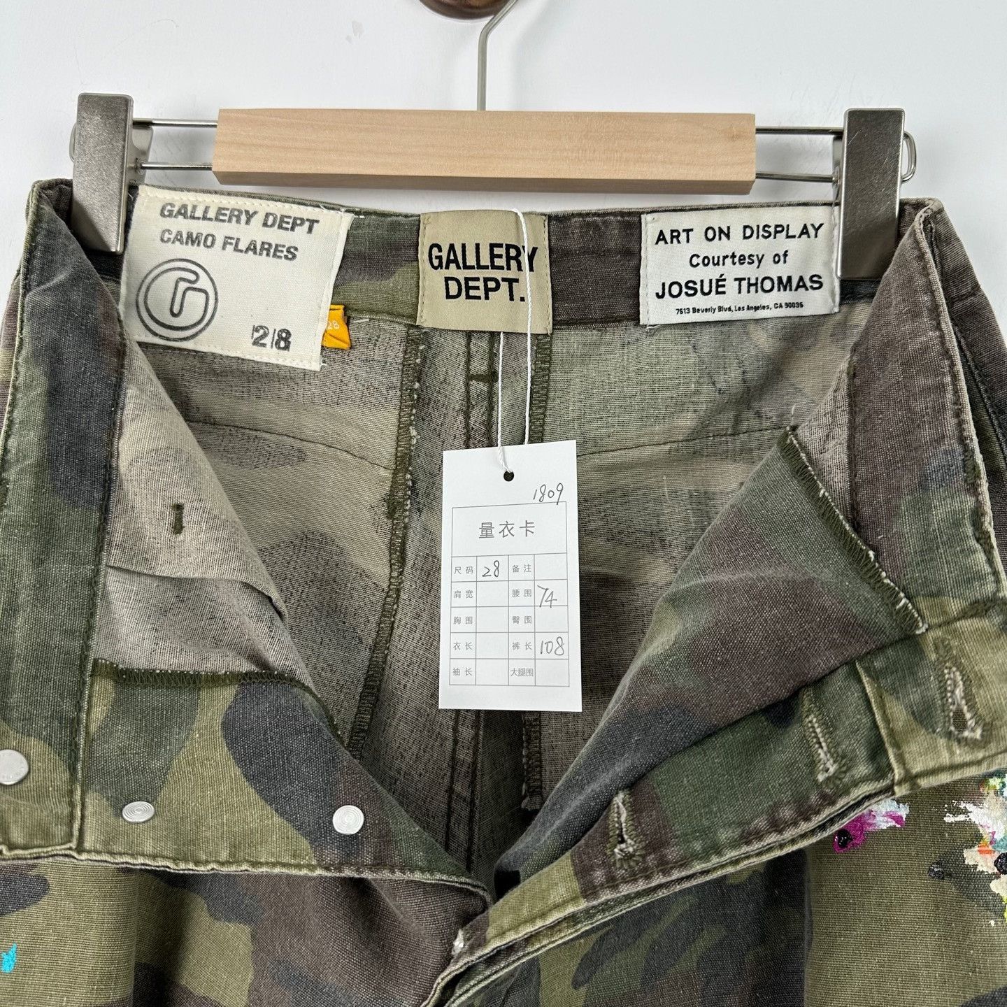Gallery Dept. GALLERY DEPT. Paint Splatter Camo Flares 28 Size US 28 / EU 44 - 6 Thumbnail
