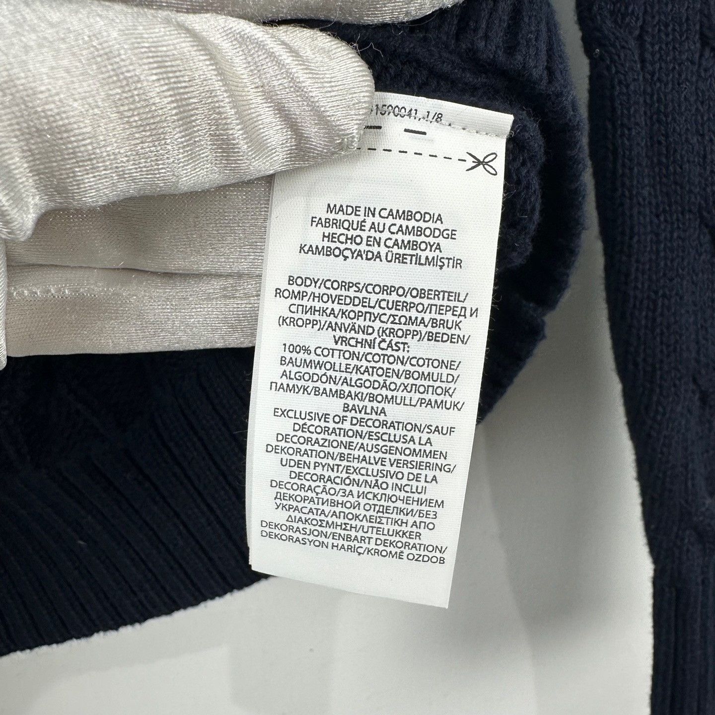 Polo Ralph Lauren Polo Ralph Lauren Navy Cable Knit Cardigan S Size US S / EU 44-46 / 1 - 6 Thumbnail