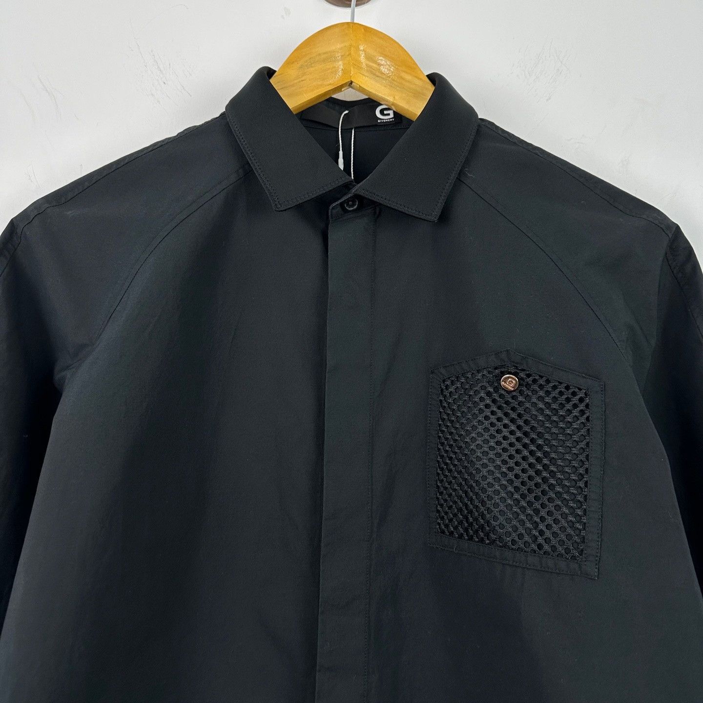 Givenchy Givenchy Mesh Pocket Black Shirt Size 38 Size US S / EU 44-46 / 1 - 5 Thumbnail