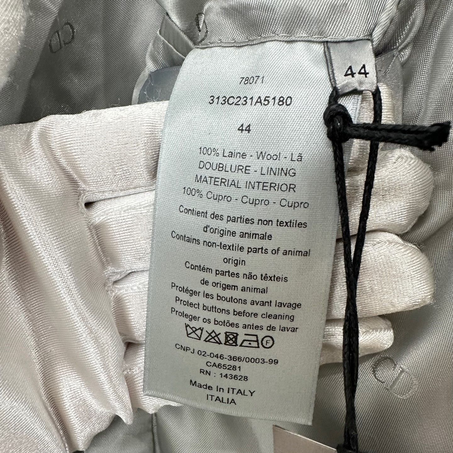 Dior Dior Gray Wool Blazer Size 34R Size 34R - 8 Thumbnail