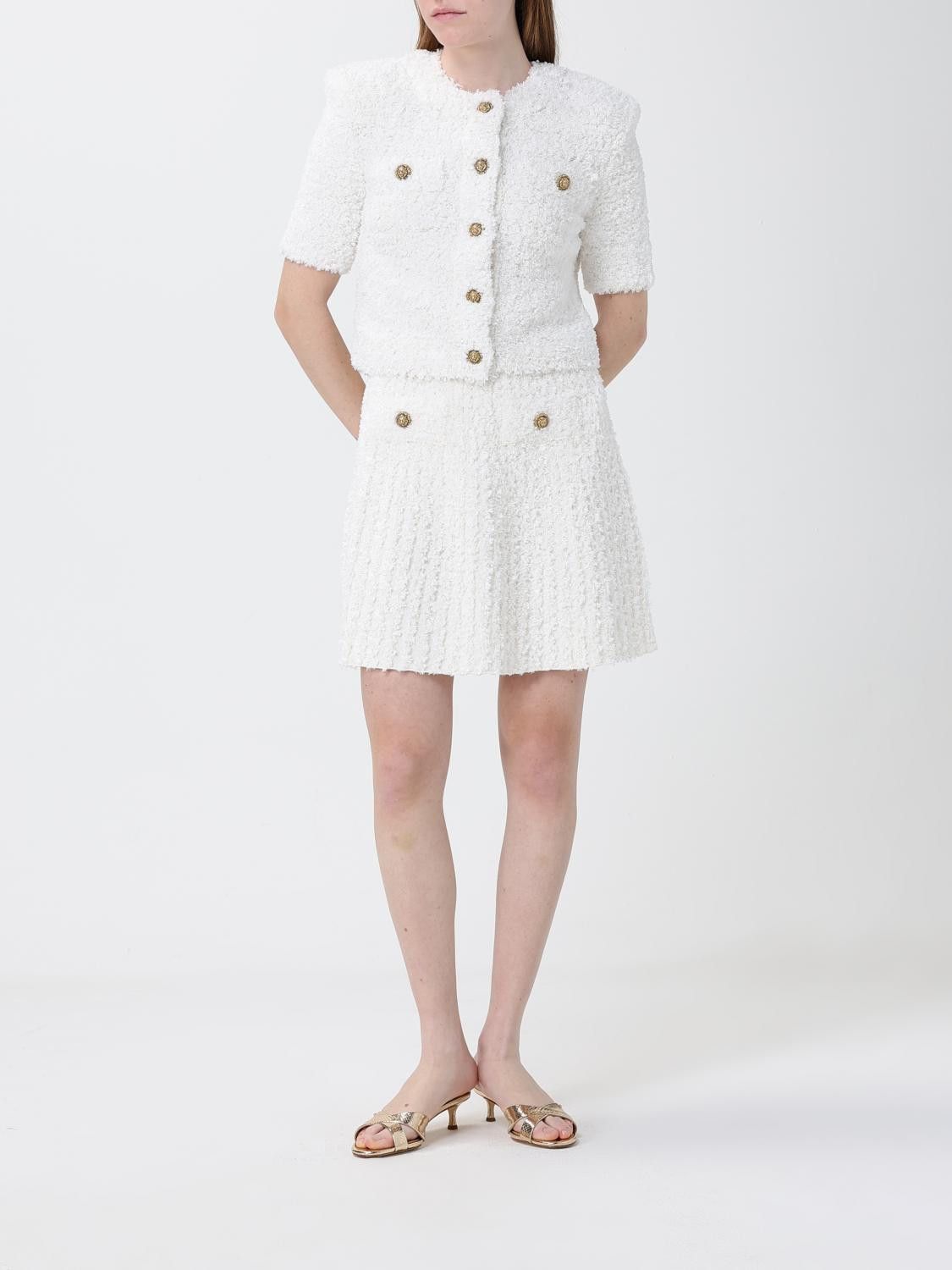 Balmain Balmain Sweater Woman White Size M / US 6-8 / IT 42-44 - 2 Thumbnail