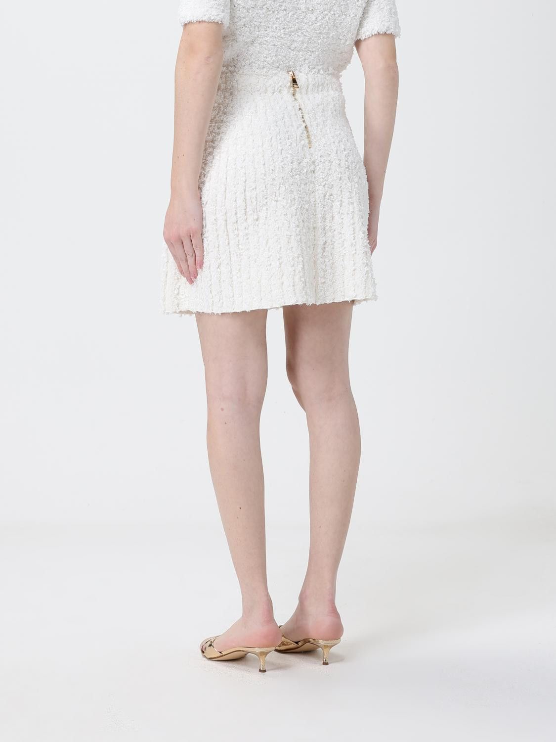 Balmain Balmain Skirt Woman White Size 27" / US 4 / IT 40 - 3 Thumbnail