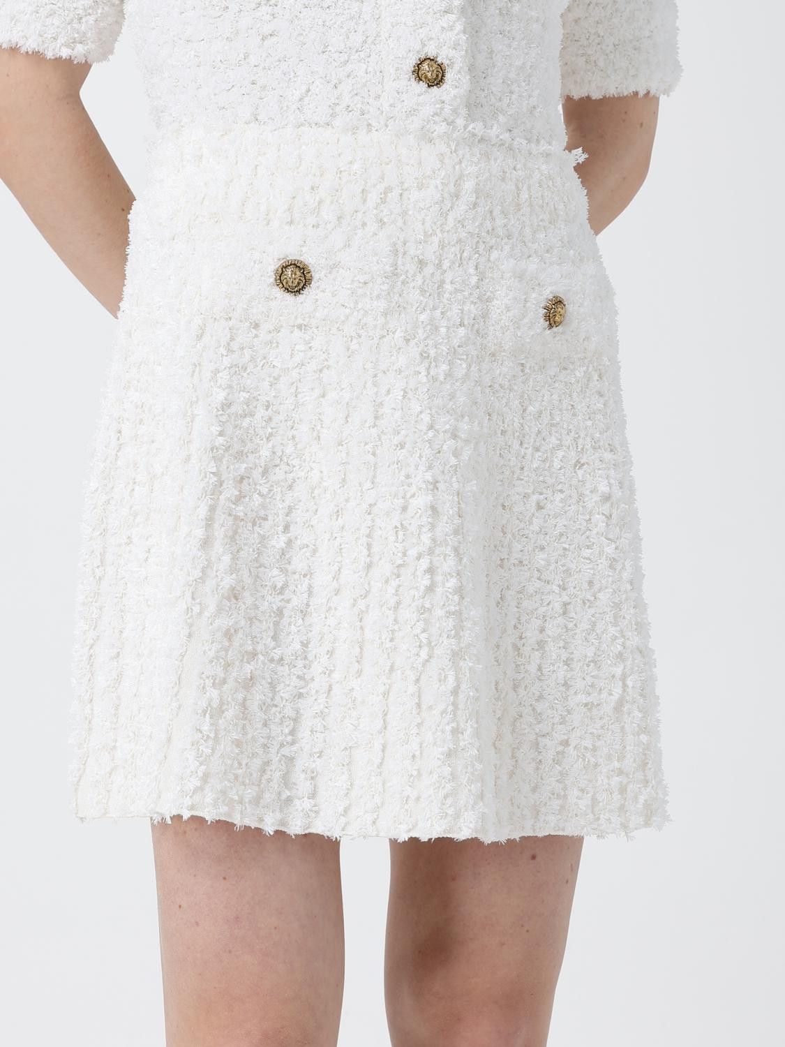 Balmain Balmain Skirt Woman White Size 28" / US 6 / IT 42 - 4 Thumbnail
