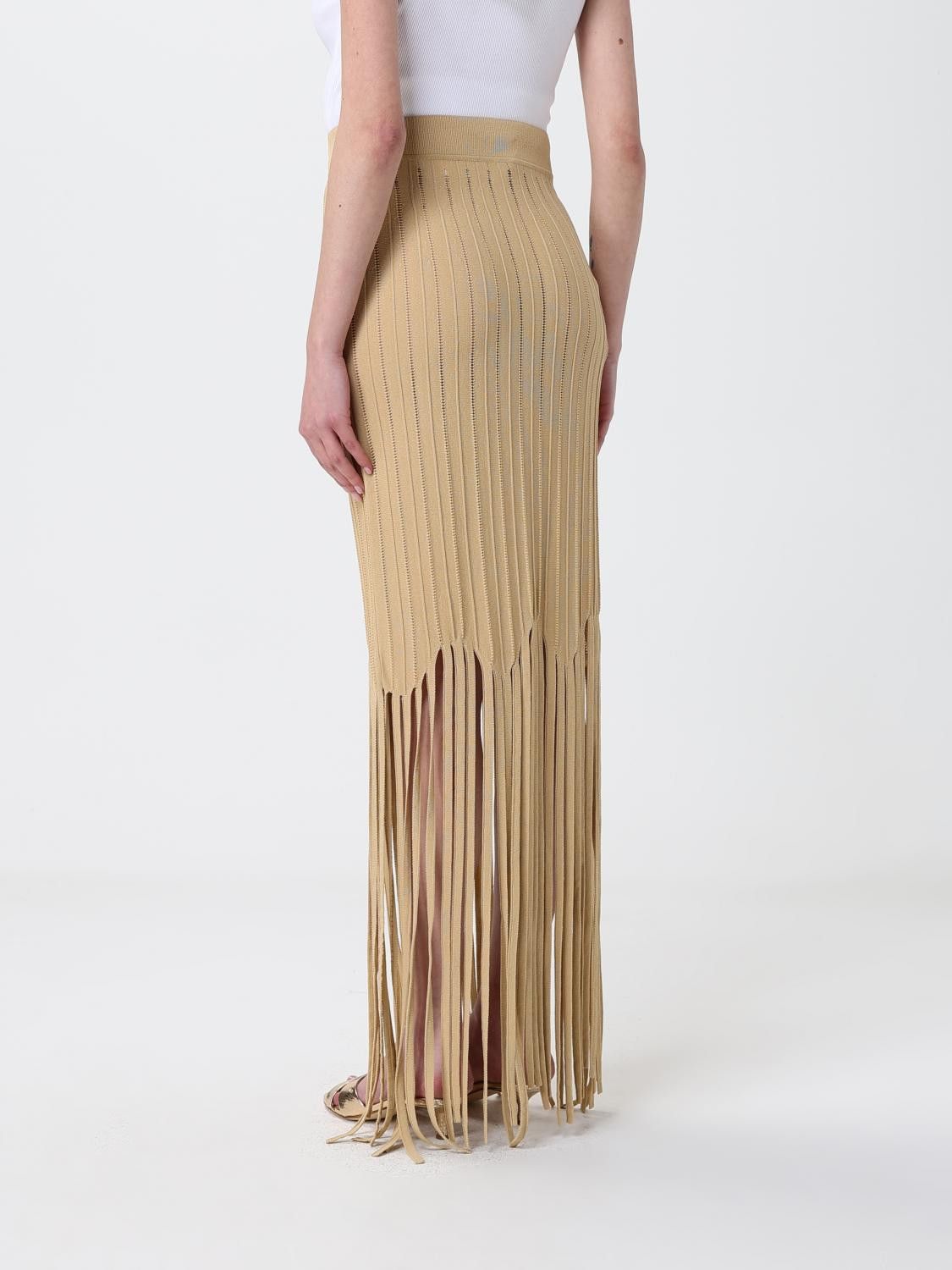 Balmain Balmain Skirt Woman Beige Size 25" / US 0 / IT 36 - 3 Thumbnail