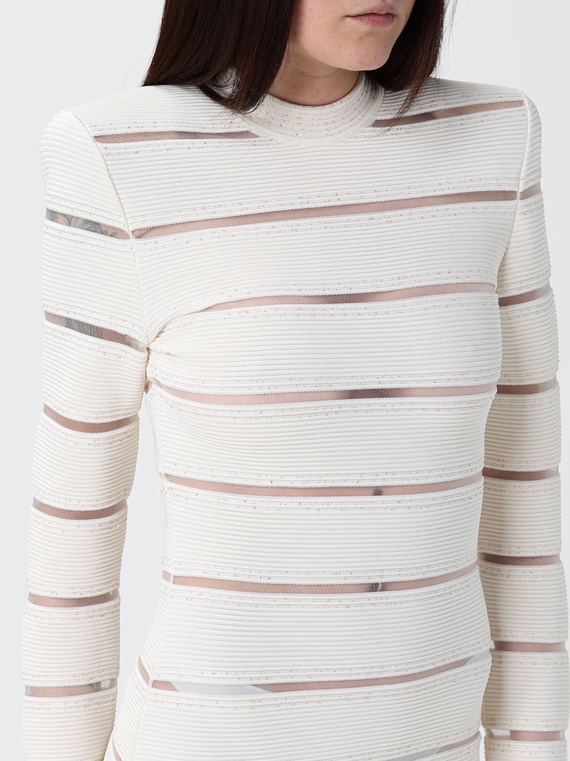 Balmain Balmain Dress Woman White Size XXS / US 00 / IT 34 - 3 Thumbnail