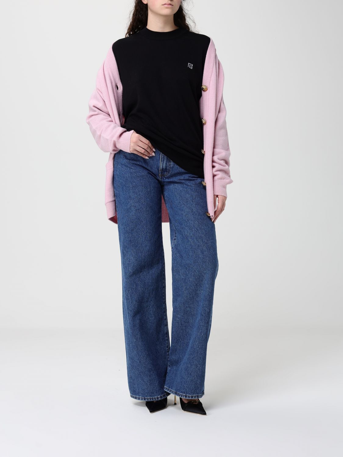 Balmain Balmain Sweater Woman Pink Size XS / US 0-2 / IT 36-38 - 2 Thumbnail