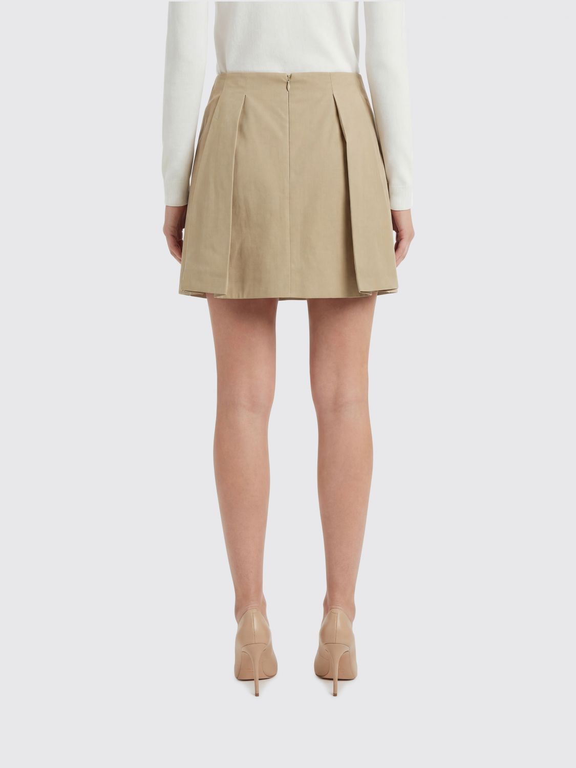 Balmain Balmain Skirt Woman Beige Size 24" / US 00 / IT 34 - 2 Thumbnail