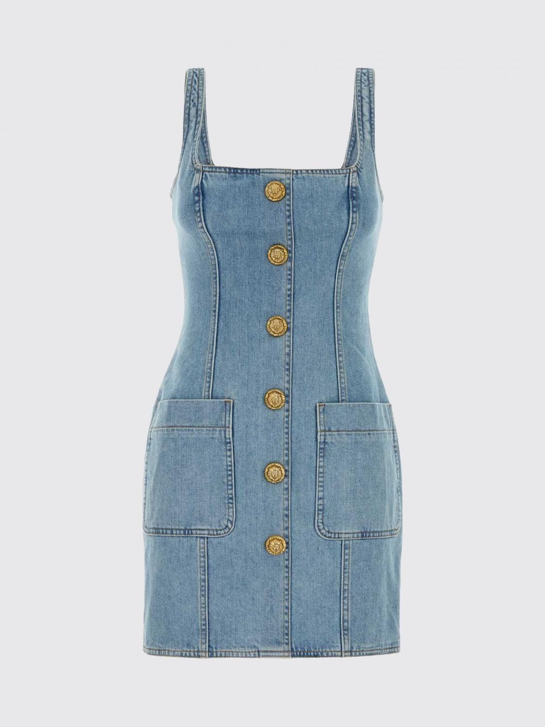 Balmain Balmain Dress Woman Navy Size XS / US 0-2 / IT 36-38 - 2 Thumbnail