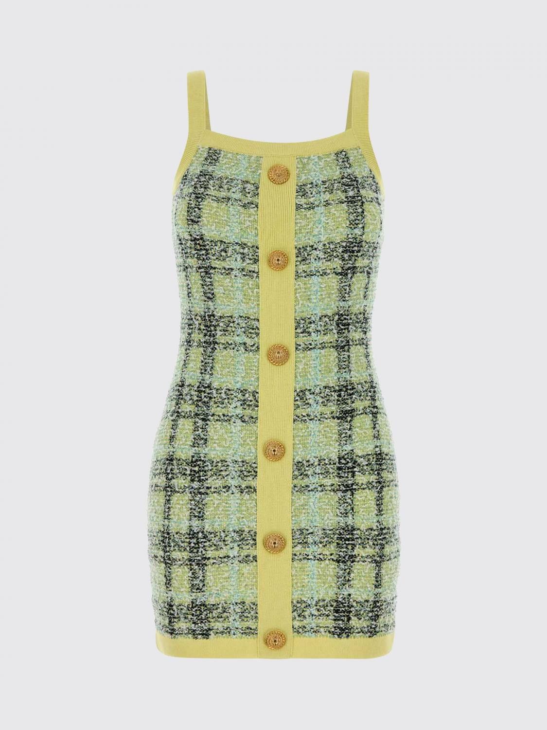 Balmain Balmain Dress Woman Yellow Size XS / US 0-2 / IT 36-38 - 2 Thumbnail