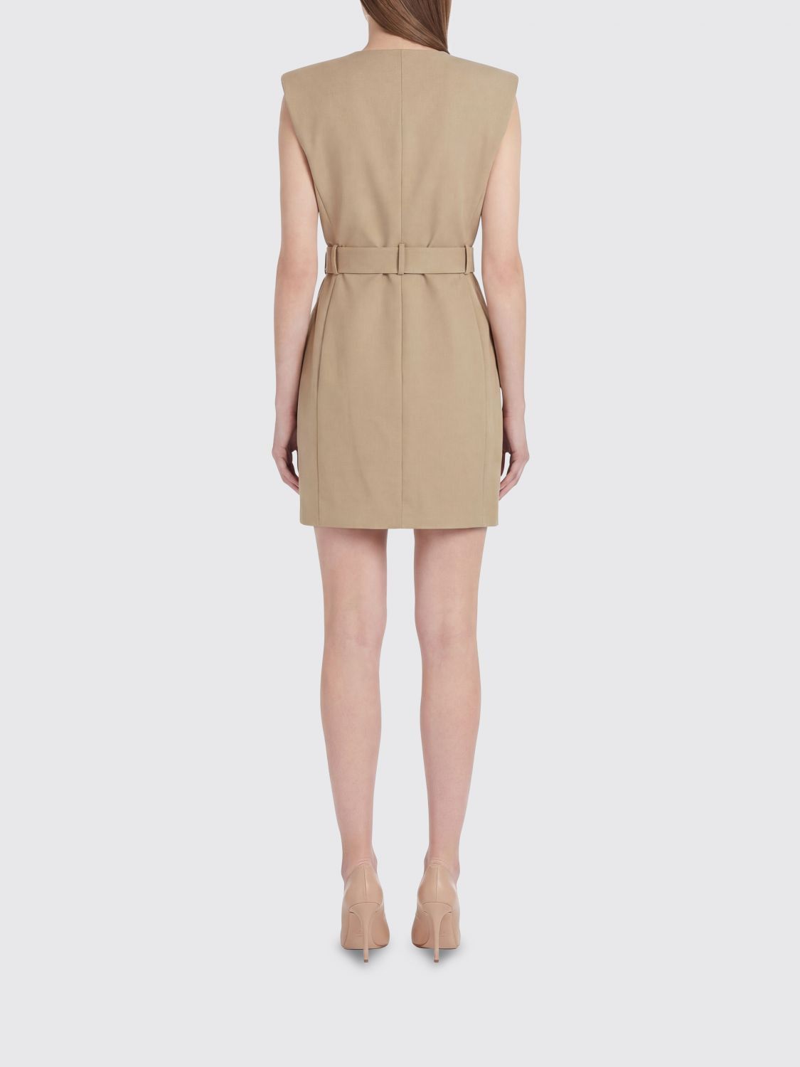 Balmain Balmain Dress Woman Beige Size XS / US 0-2 / IT 36-38 - 2 Thumbnail