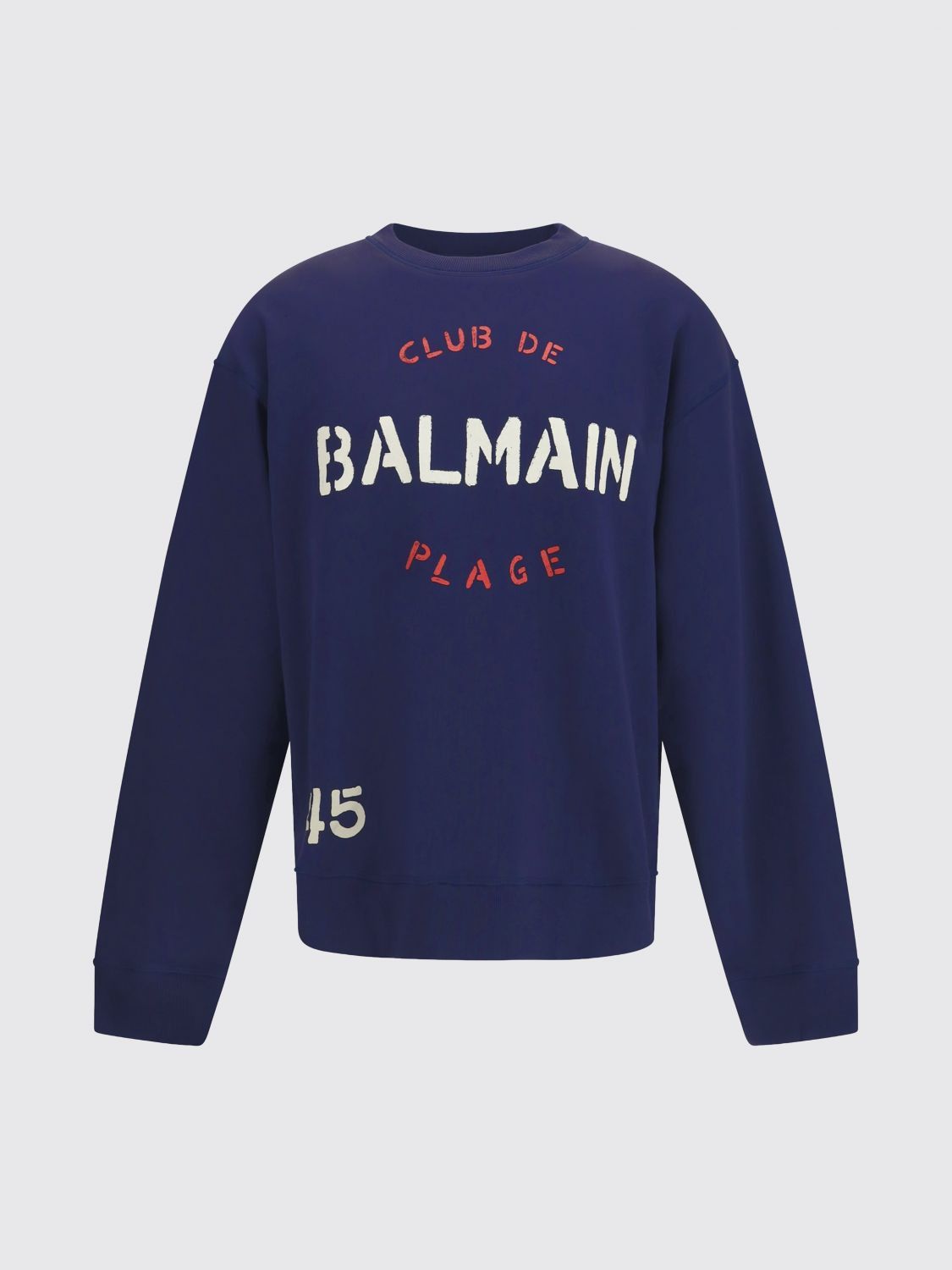 Balmain Balmain Sweatshirt Men Marine Size US XL / EU 56 / 4 - 2 Thumbnail