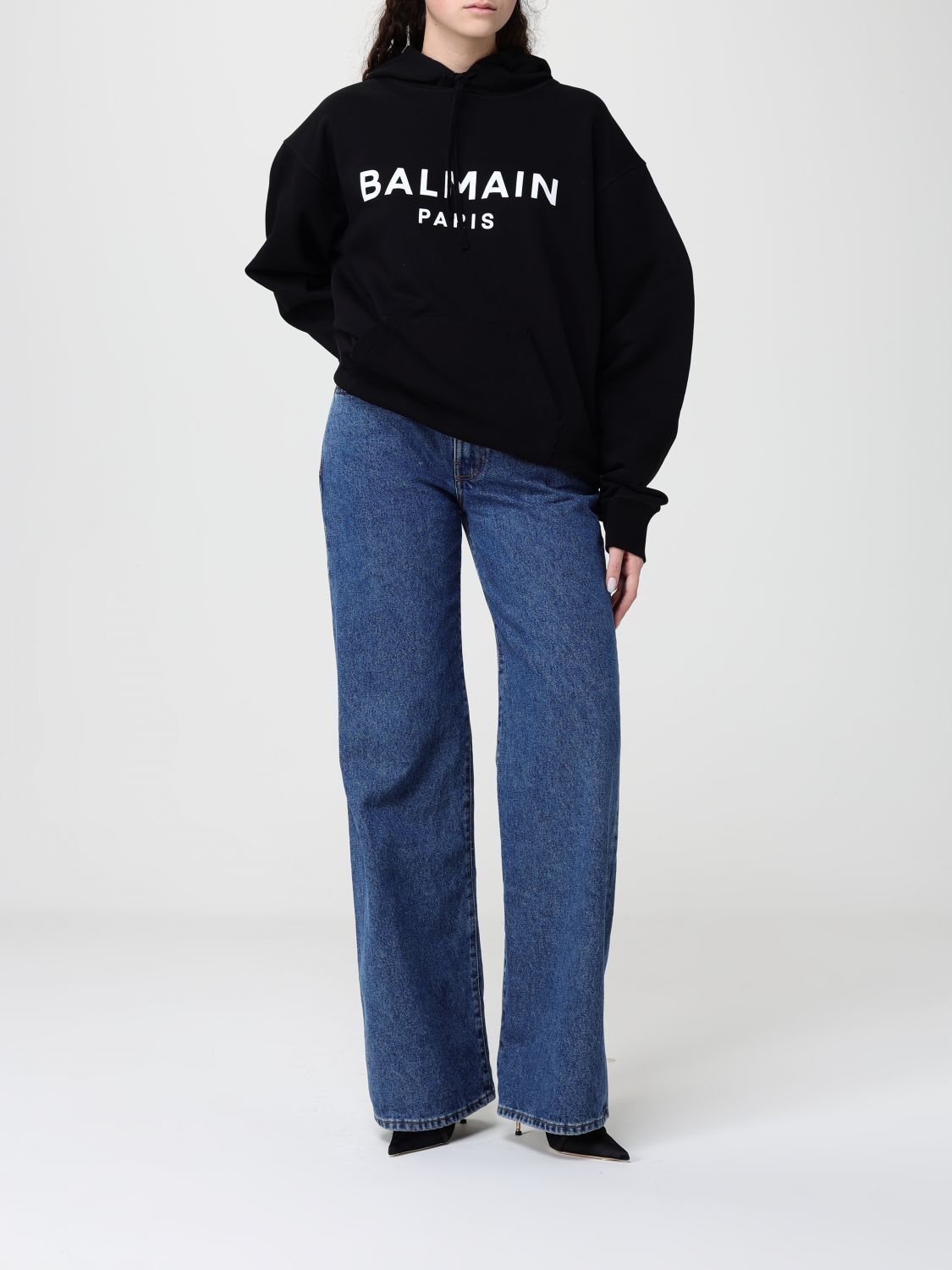 Balmain Balmain Sweatshirt Woman Black Size S / US 4 / IT 40 - 2 Thumbnail