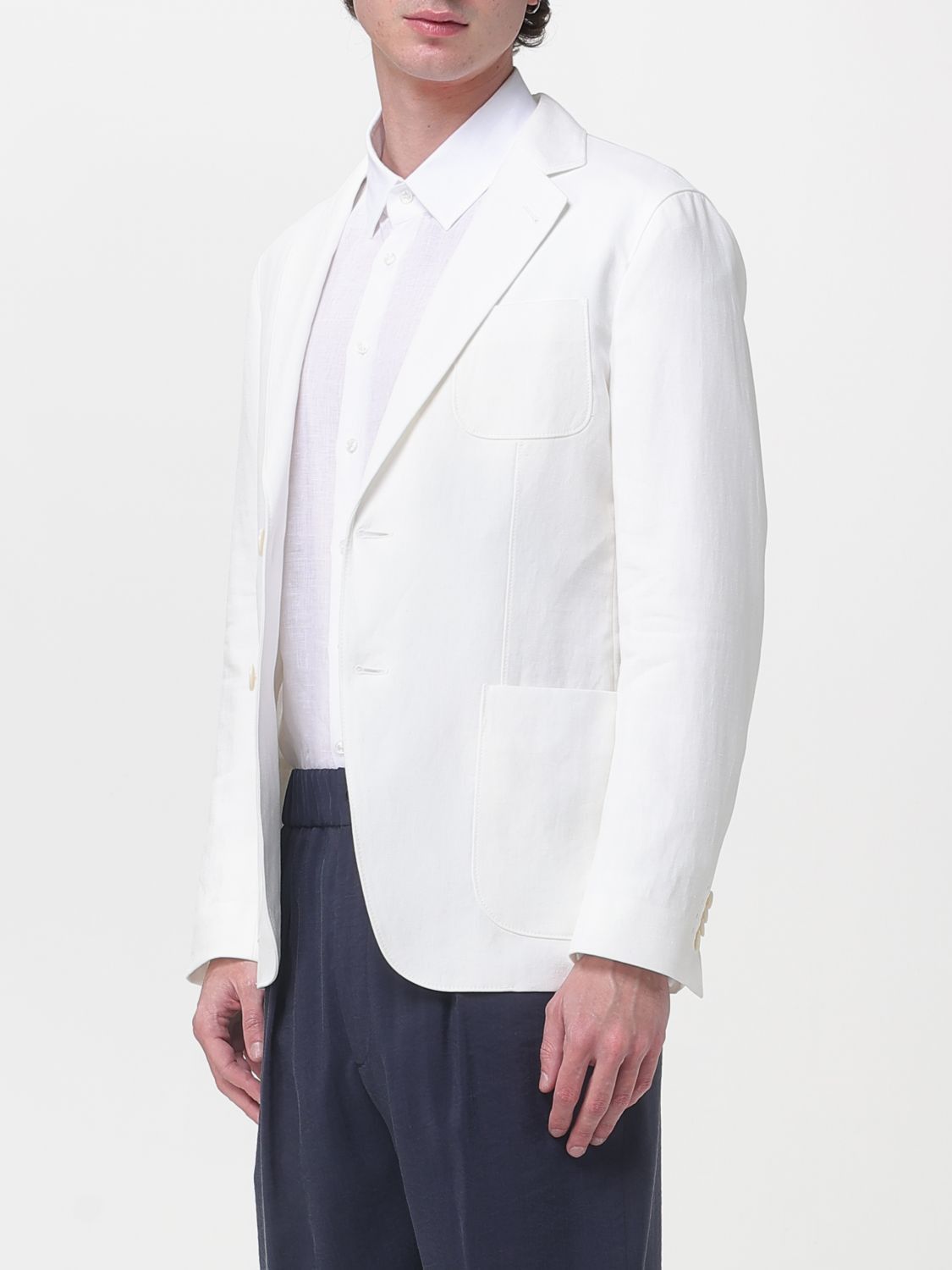 Giorgio Armani Giorgio Armani Jacket Men Yellow Cream Size US L / EU 52-54 / 3 - 4 Thumbnail