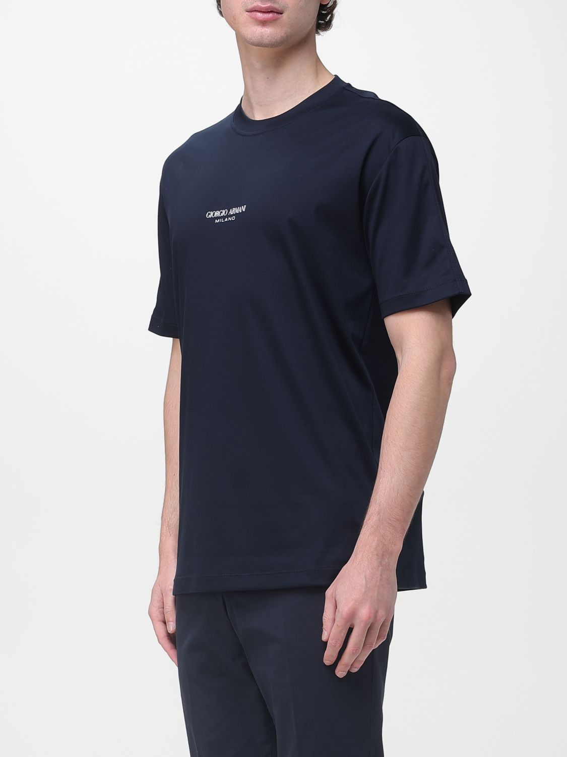 Giorgio Armani Giorgio Armani T-Shirt Men Blue Size US L / EU 52-54 / 3 - 3 Thumbnail