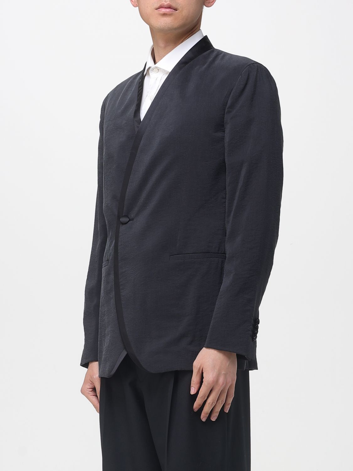 Giorgio Armani Giorgio Armani Jacket Men Black Size US L / EU 52-54 / 3 - 3 Thumbnail
