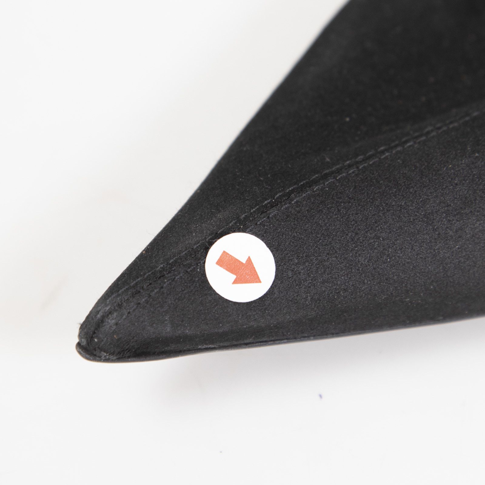 Saint Laurent Paris Black Satin Pointed Toe Flats Size US 8.5 / IT 38.5 - 6 Thumbnail