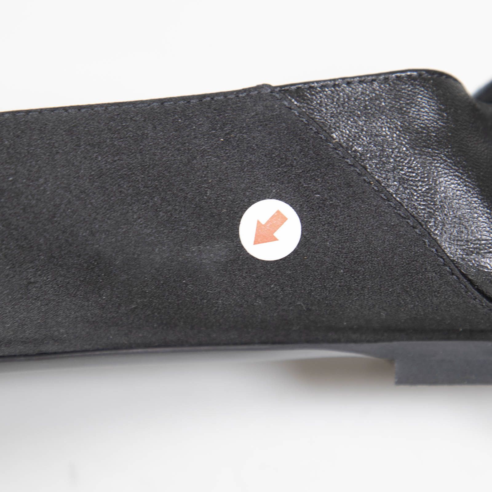 Saint Laurent Paris Black Satin Pointed Toe Flats Size US 8.5 / IT 38.5 - 8 Thumbnail