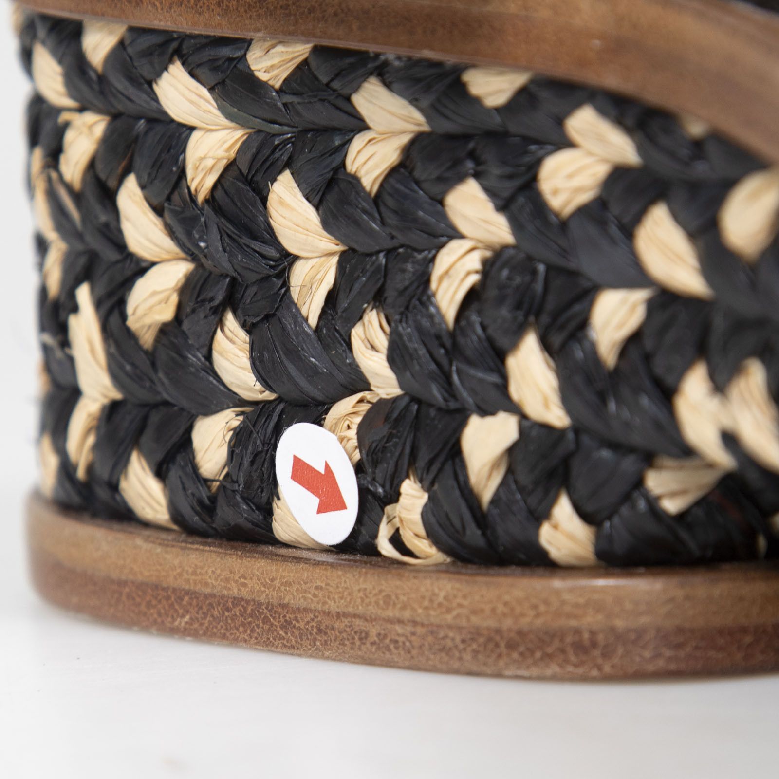 Gabriela Hearst Black & Brown Wicker Woven Sandals Size US 8.5 / IT 38.5 - 10 Thumbnail