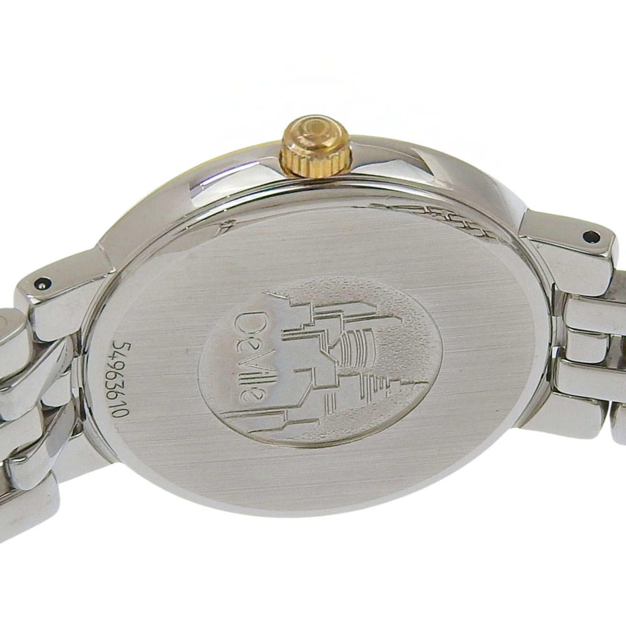 Omega Omega De Ville 7261.83 Stainless Steel Watch, 1993 Model, Quartz, Analog, Black Dial, Ladies' Watch Size ONE SIZE - 5 Thumbnail