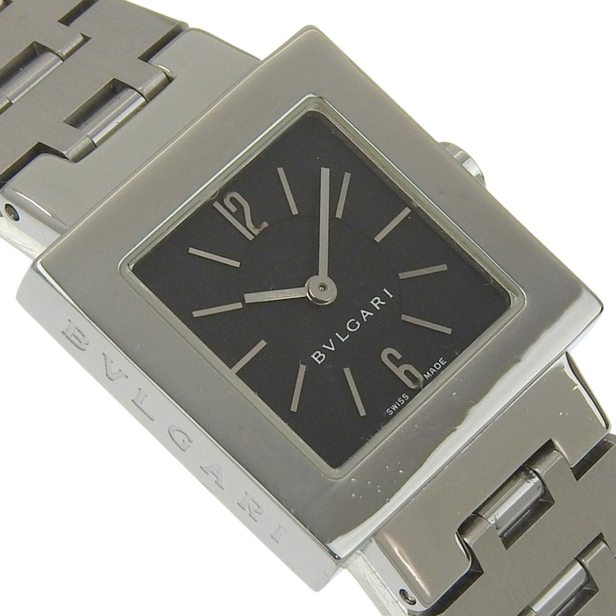 Bvlgari Bulgari BVLGARI Quadlard Watch SQ22SS Stainless Steel Black Quartz Analog Dial Women's Size ONE SIZE - 3 Thumbnail