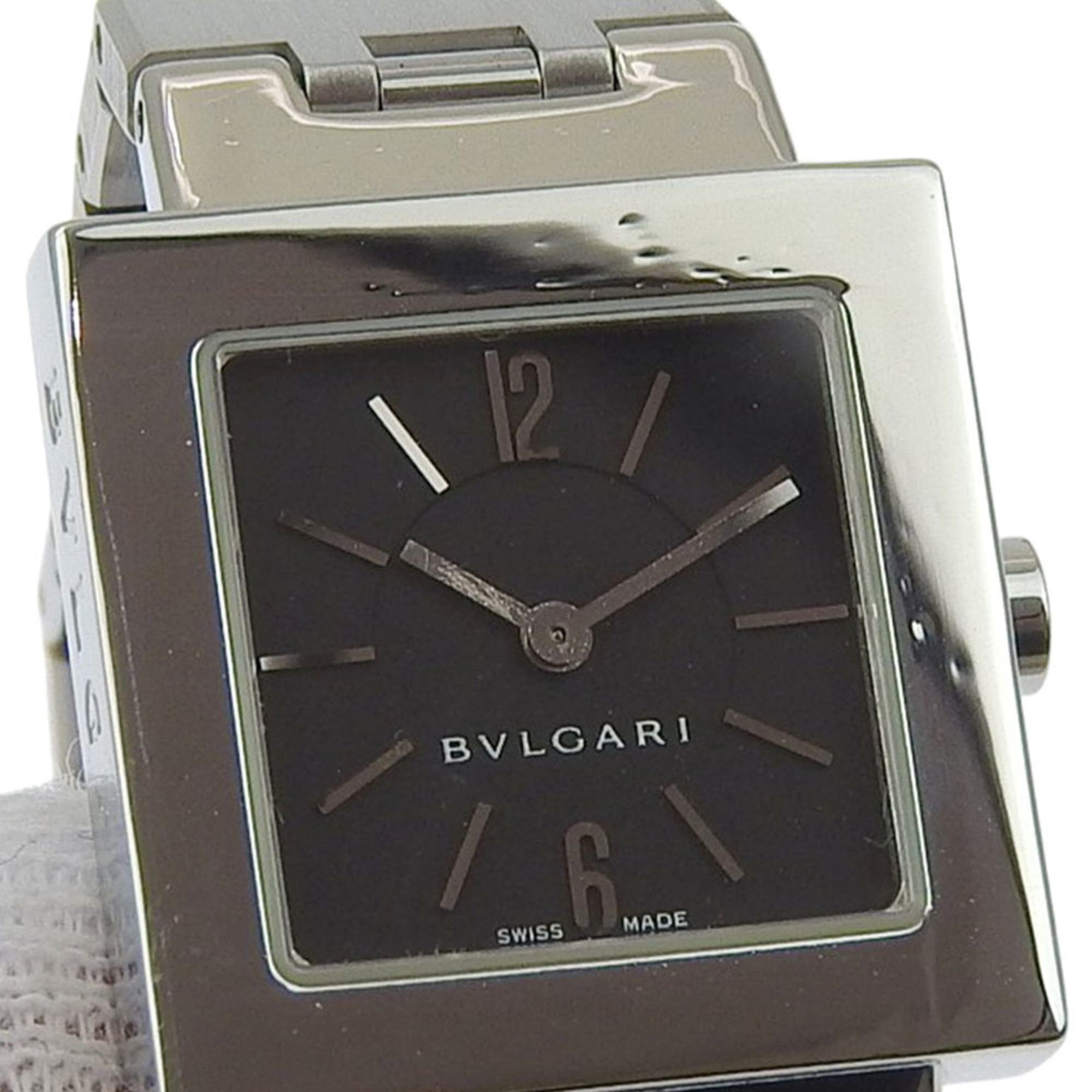 Bvlgari Bulgari BVLGARI Quadlard Watch SQ22SS Stainless Steel Black Quartz Analog Dial Women's Size ONE SIZE - 8 Thumbnail
