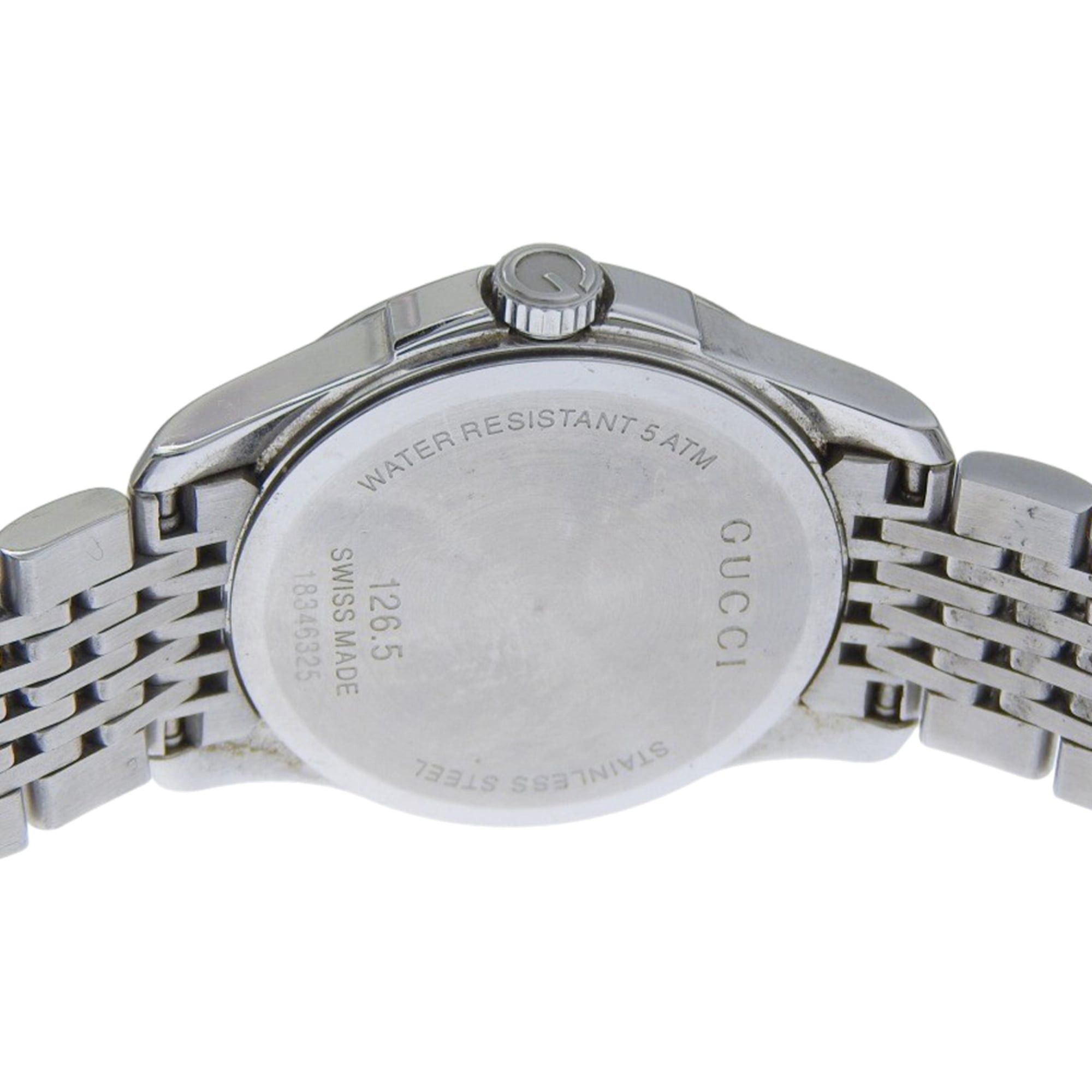 Gucci Gucci watch 126.5 Stainless steel quartz analog green dial women's Size ONE SIZE - 6 Thumbnail