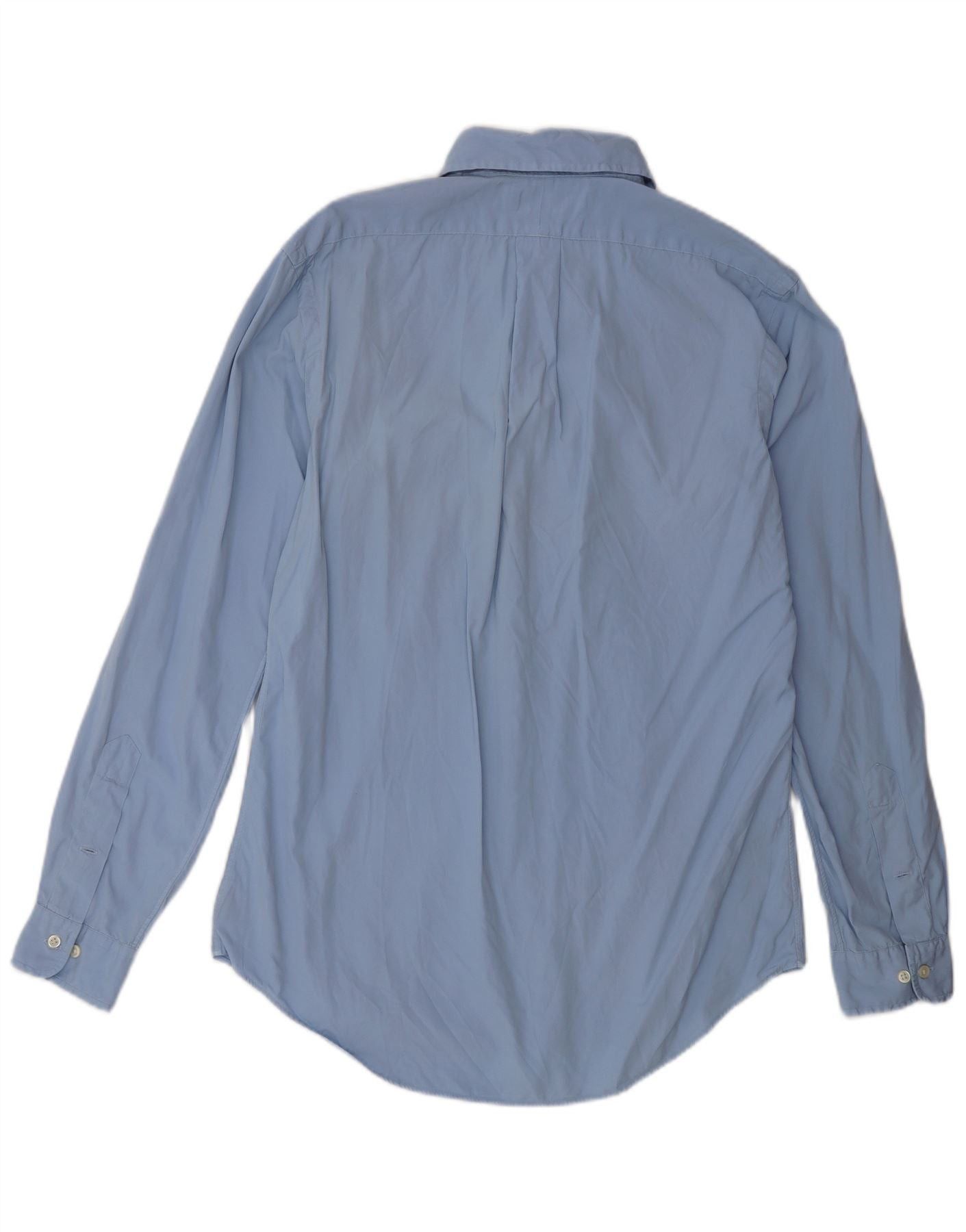 Polo Ralph Lauren Mens Custom Fit Shirt 38 15 Small Blue Cotton Size US S / EU 44-46 / 1 - 2 Thumbnail