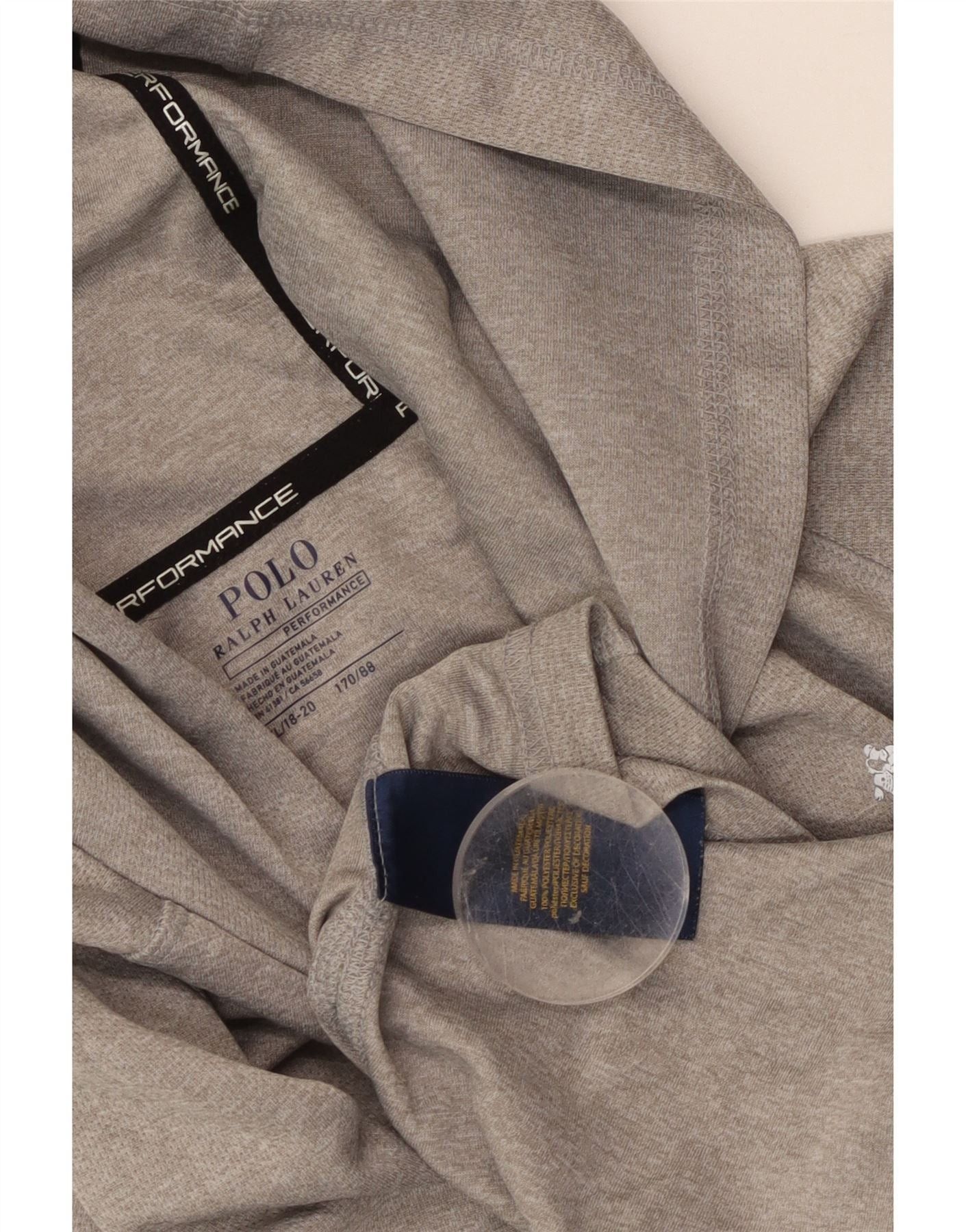 Polo Ralph Lauren Boys Hoodie Jumper 15-16 Years XL Grey Flecked Polyester Size XXL / US 16-18 / IT 52-54 - 3 Thumbnail