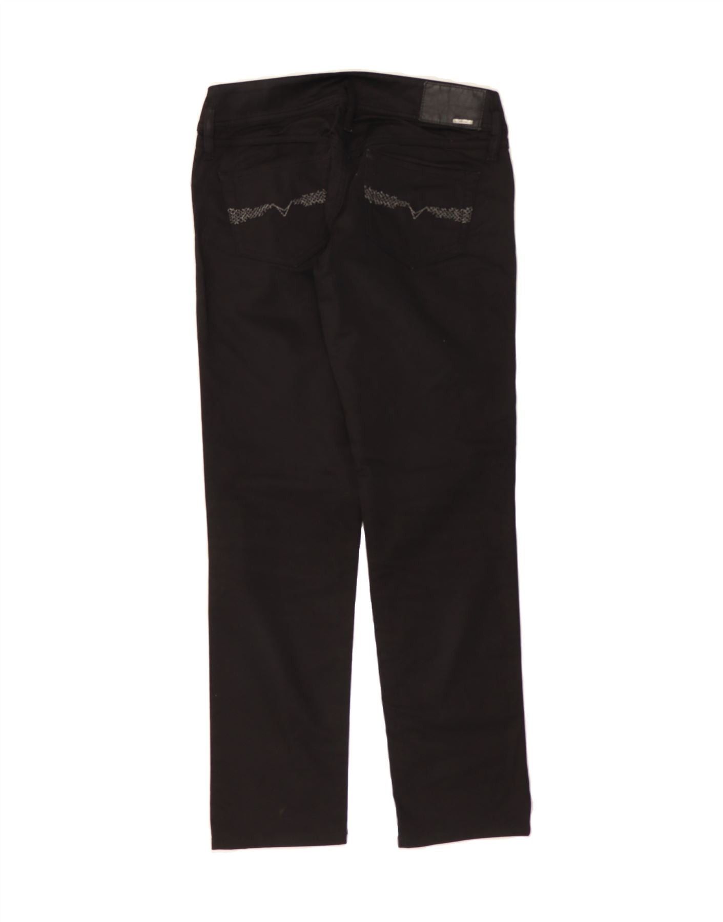 Diesel Womens Matic Straight Casual Trousers W29 L29 Black Cotton Size 42" / US 20 - 2 Thumbnail