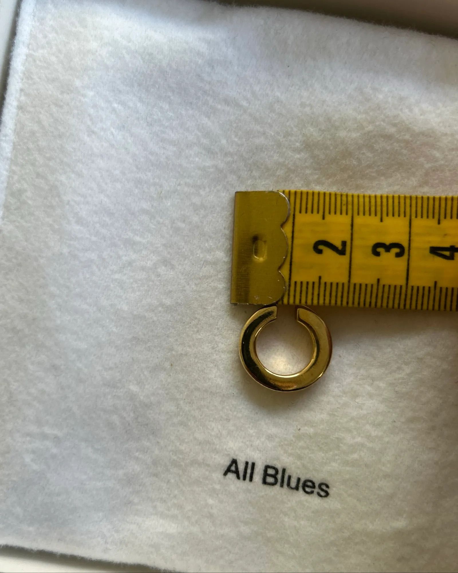 All Blues All Blues Square ear cuff gold Earrings Size ONE SIZE - 3 Thumbnail